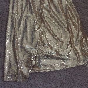 Gold sequin bridesmaid dress